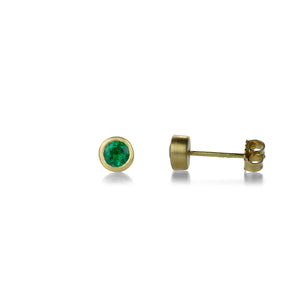 Marian Maurer 4mm Teeny Emerald Studs | Quadrum Gallery