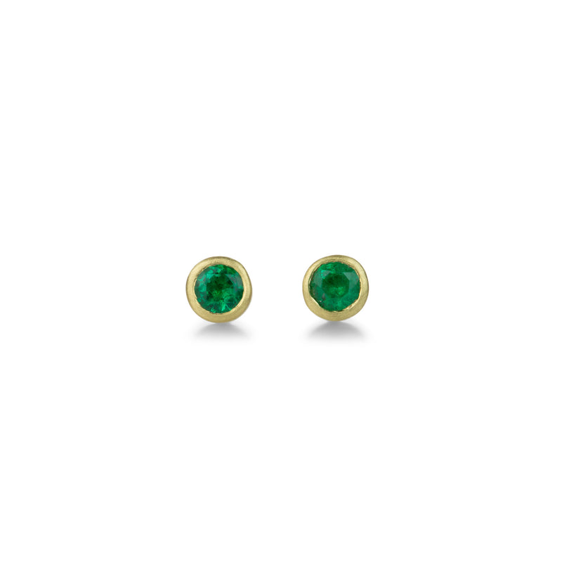 Marian Maurer 4mm Teeny Emerald Studs | Quadrum Gallery