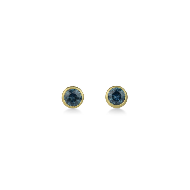 Marian Maurer Teeny Denim Montana Sapphire Studs | Quadrum Gallery