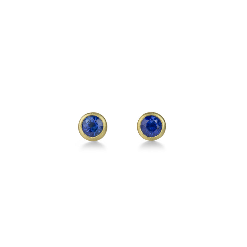 Marian Maurer Blue Sapphire Teeny Studs | Quadrum Gallery