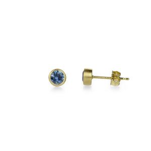 Marian Maurer Teeny Denim Blue Montana Sapphire Studs | Quadrum Gallery