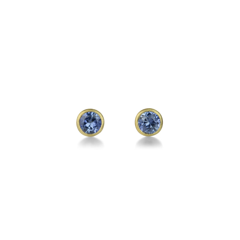 Marian Maurer Gray Blue Sapphire Teeny Studs | Quadrum Gallery