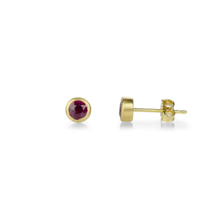 Marian Maurer 18k Teeny Ruby Studs | Quadrum Gallery