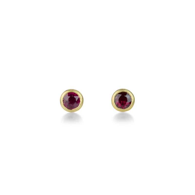 Marian Maurer 18k Teeny Ruby Studs | Quadrum Gallery