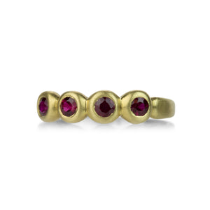 Marian Maurer 18k 3mm Ruby Porch Skimmer Band | Quadrum Gallery