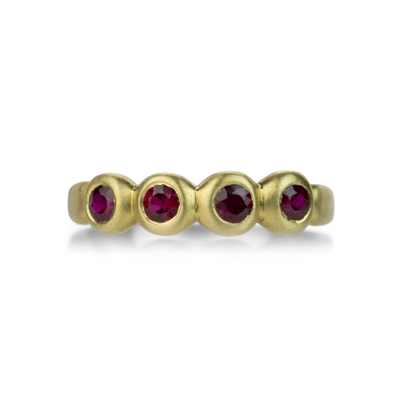 Marian Maurer 18k 3mm Ruby Porch Skimmer Band | Quadrum Gallery