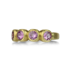 Marian Maurer 4mm Pink Sapphire Porch Skimmer Band | Quadrum Gallery