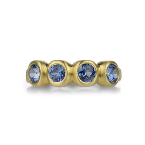 Marian Maurer 18k Cornflower Blue Sapphire Porch Skimmer Band | Quadrum Gallery