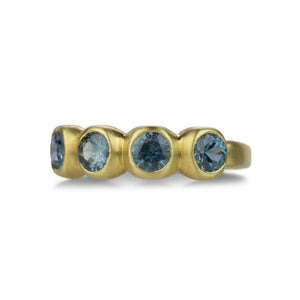 Marian Maurer 18k Denim Blue Montana Sapphire Porch Skimmer Band | Quadrum Gallery