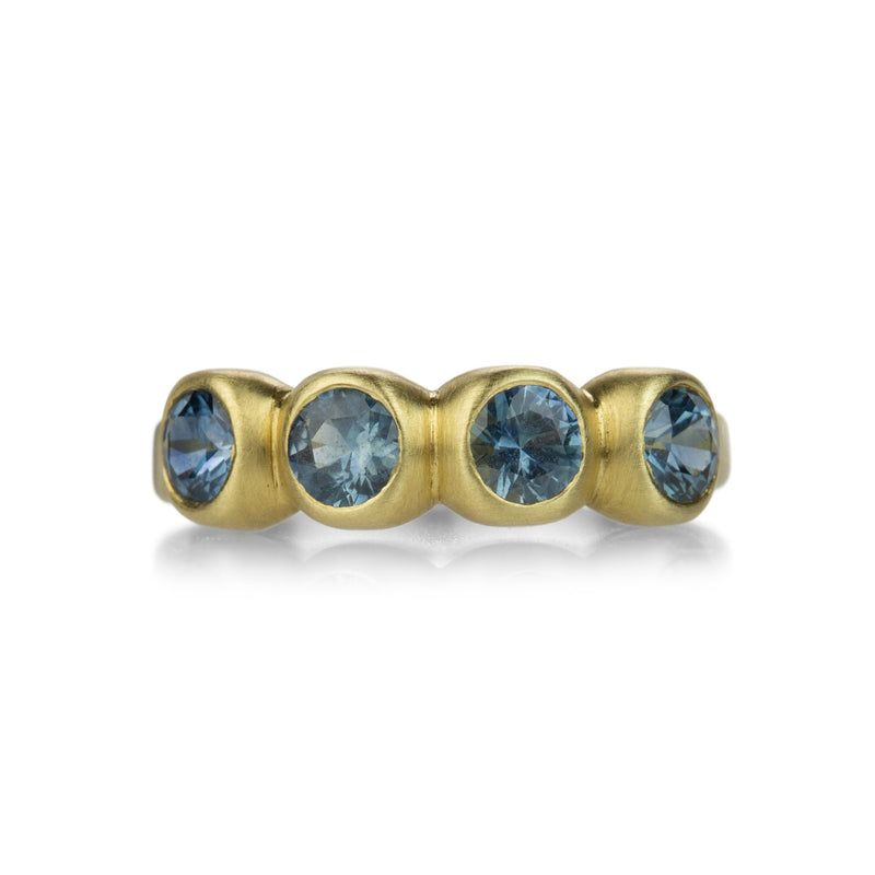 Marian Maurer 18k Denim Blue Montana Sapphire Porch Skimmer Band | Quadrum Gallery