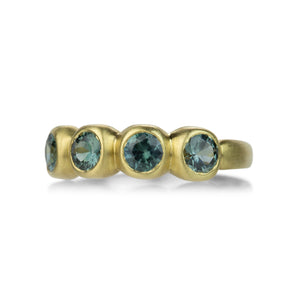 Marian Maurer Porch Skimmer Band with Green Montana Sapphires | Quadrum Gallery