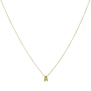 Marian Maurer 18k Micro "A" Pendant Necklace | Quadrum Gallery