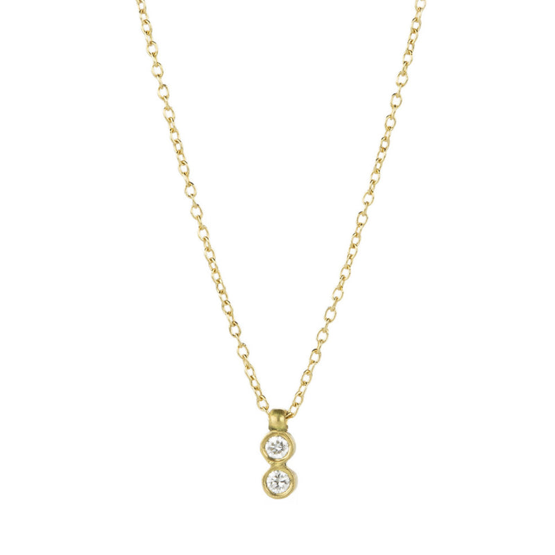 Marian Maurer 18k Double Diamond Pendant Necklace | Quadrum Gallery