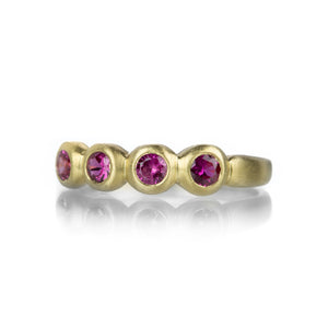 Marian Maurer 18k Dark Pink Sapphire Porch Skimmer Band | Quadrum Gallery