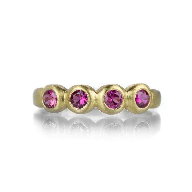 Marian Maurer 18k Dark Pink Sapphire Porch Skimmer Band | Quadrum Gallery