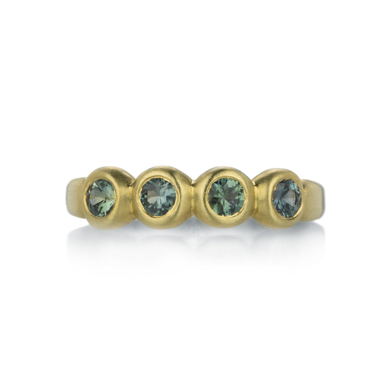 Marian Maurer 18k Green Montana Sapphire Porch Skimmer Band | Quadrum Gallery