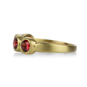 Marian Maurer 18k Porch Skimmer Band with Red Sapphire | Quadrum Gallery