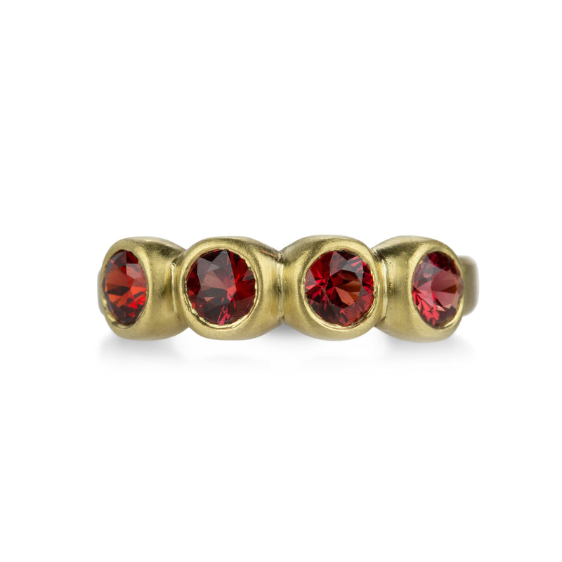 Marian Maurer 18k Porch Skimmer Band with Red Sapphire | Quadrum Gallery