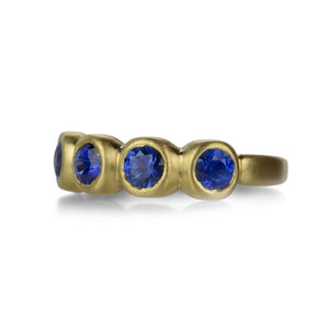 Marian Maurer 4mm Blue Sapphire Porch Skimmer Band | Quadrum Gallery