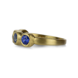 Marian Maurer 4mm Blue Sapphire Porch Skimmer Band | Quadrum Gallery