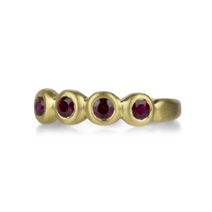 Marian Maurer 18k Porch Skimmer Band with Rubies | Quadrum Gallery