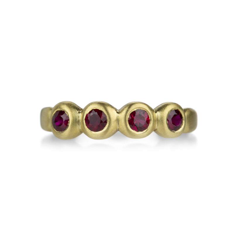 Marian Maurer 18k Porch Skimmer Band with Rubies | Quadrum Gallery