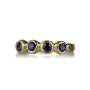 Marian Maurer 18k 3mm Blue Sapphire Porch Skimmer Band | Quadrum Gallery