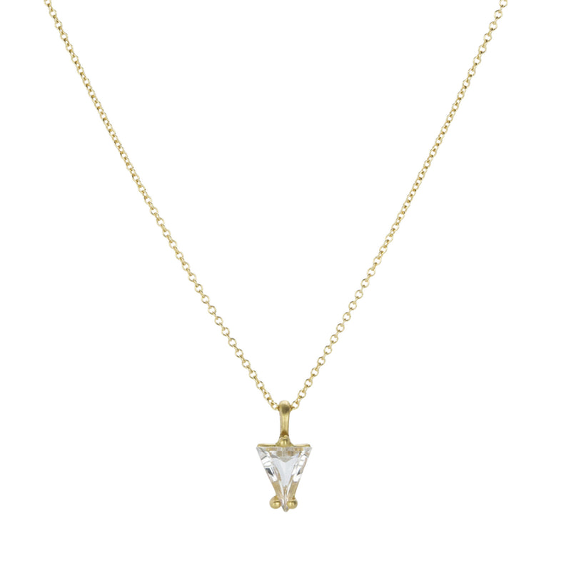 Marian Maurer 18k Triangular Morganite City Pendant Necklace | Quadrum Gallery