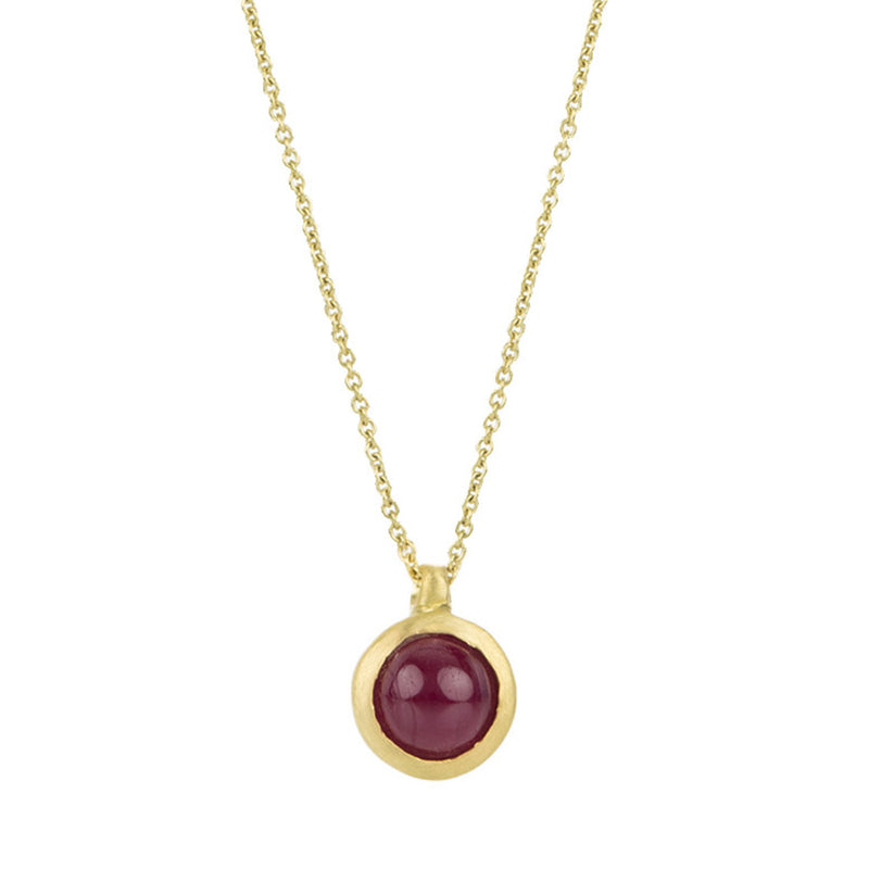 Marian Maurer Ruby Cabochon City Pendant Necklace | Quadrum Gallery