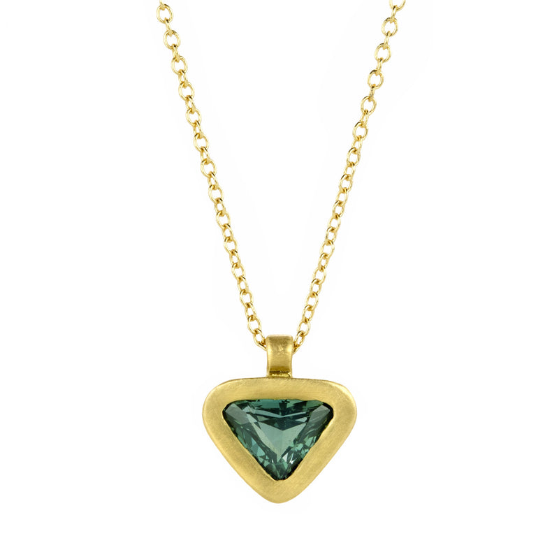 Marian Maurer Triangular Green Sapphire City Pendant Necklace | Quadrum Gallery