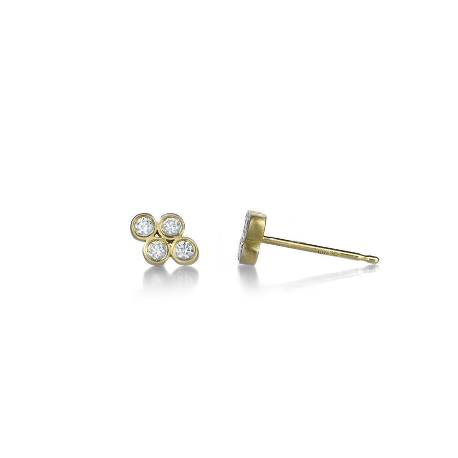 Marian Maurer Teeny Quad Diamond Stud Earrings | Quadrum Gallery