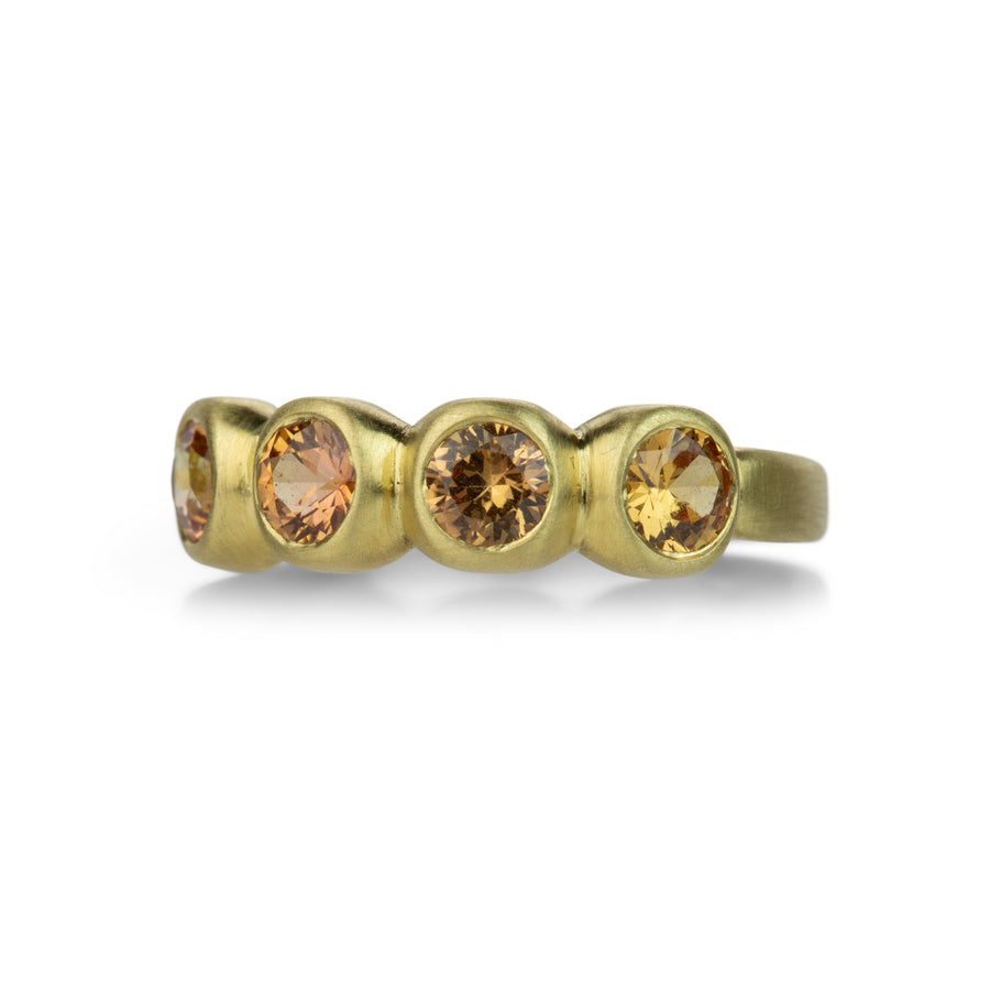 Marian Maurer Light Orange Sapphire Porch Skimmer Ring | Quadrum Gallery