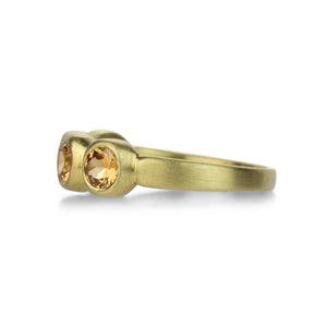 Marian Maurer Light Orange Sapphire Porch Skimmer Ring | Quadrum Gallery