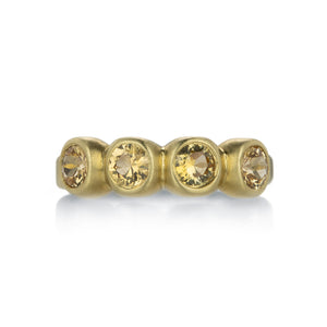 Marian Maurer Golden Sapphire Porch Skimmer Ring | Quadrum Gallery