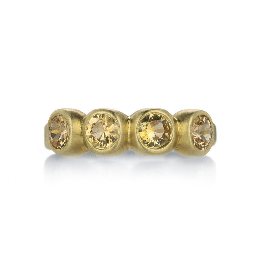 Marian Maurer Golden Sapphire Porch Skimmer Ring | Quadrum Gallery