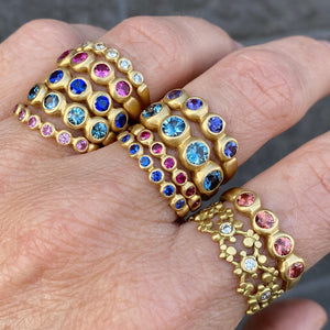 Marian Maurer 18k Blue Sapphire Porch Skimmer Ring | Quadrum Gallery