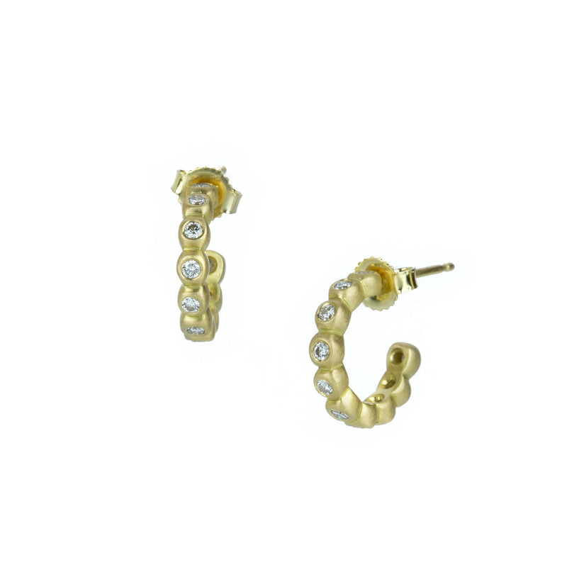 Marian Maurer White Diamond City Hoops | Quadrum Gallery