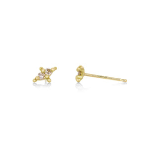 Marian Maurer Double Champagne Diamond Faerie Stud Earrings | Quadrum Gallery