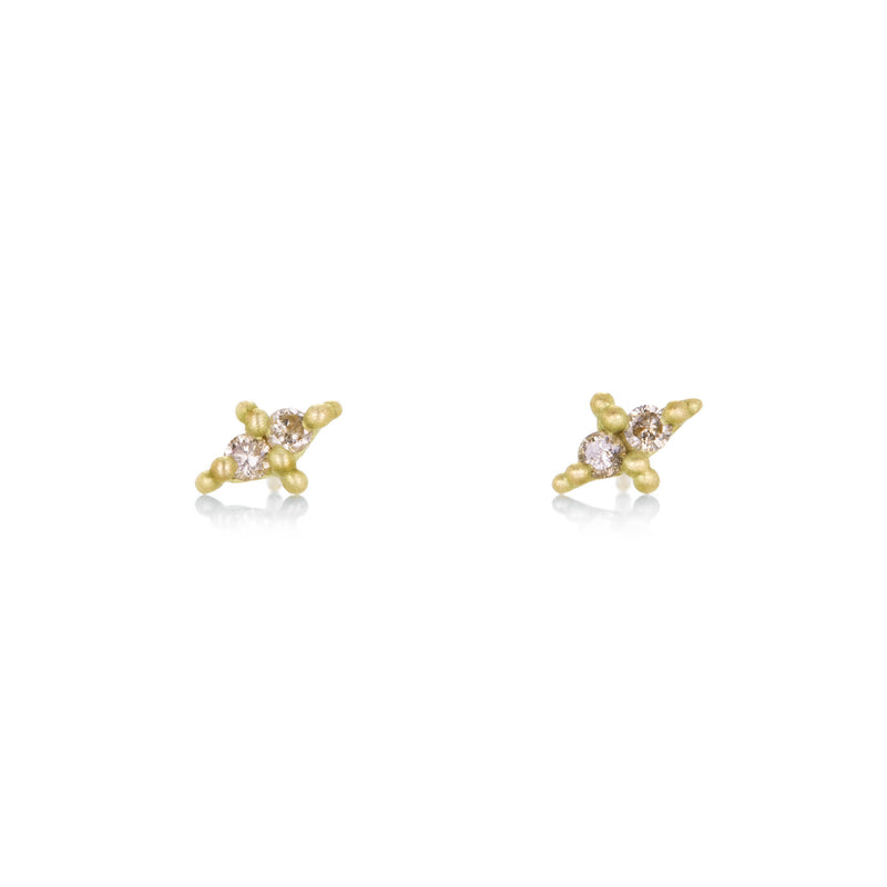 Marian Maurer Double Champagne Diamond Faerie Stud Earrings | Quadrum Gallery