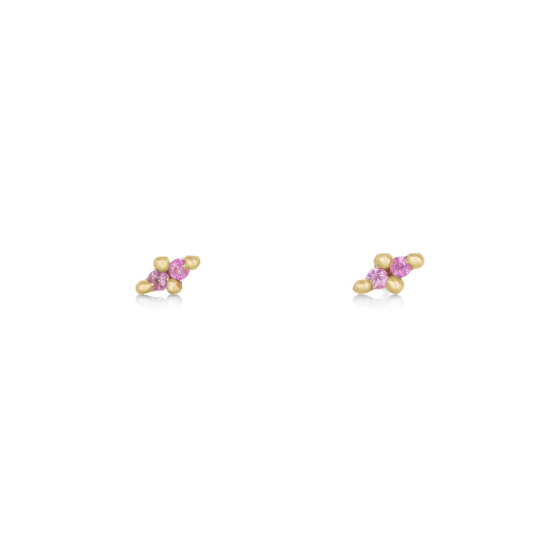 Marian Maurer Double Pink Sapphire Faerie Stud Earrings | Quadrum Gallery