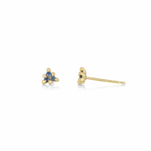 Marian Maurer Triple Light Blue Sapphire Faerie Stud Earrings | Quadrum Gallery