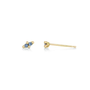 Marian Maurer Double Light Blue Sapphire Faerie Stud Earrings | Quadrum Gallery
