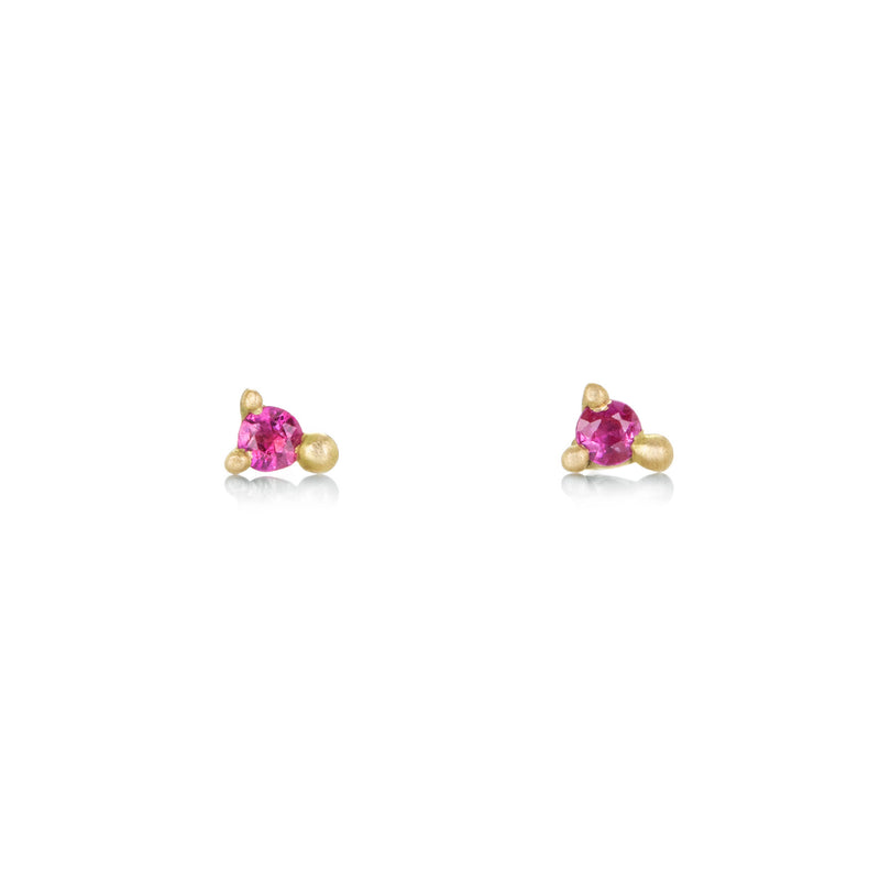 Marian Maurer Pink Sapphire Faerie Stud Earrings | Quadrum Gallery