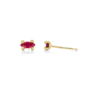 Marian Maurer Faerie Studs with Marquise Rubies  | Quadrum Gallery