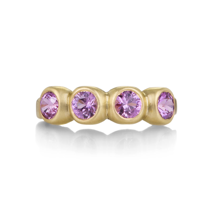 Marian Maurer 18k Faceted Pink Sapphire Porch Skimmer Band | Quadrum Gallery