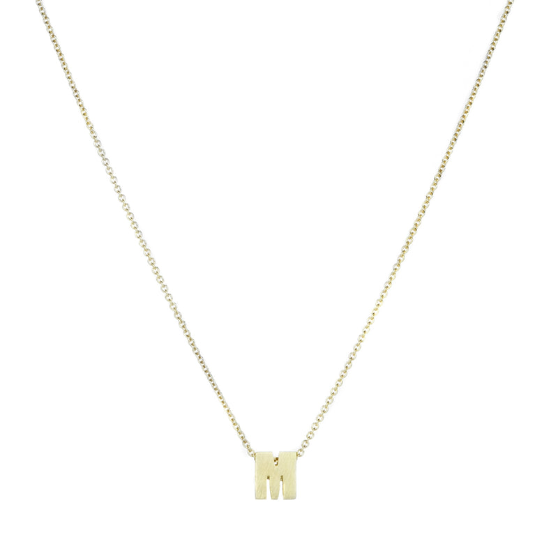 Marian Maurer Micro "M" Initial Pendant Necklace | Quadrum Gallery