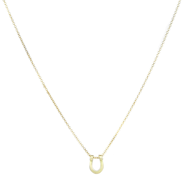 Marian Maurer Micro 18k Horseshoe Pendant Necklace | Quadrum Gallery