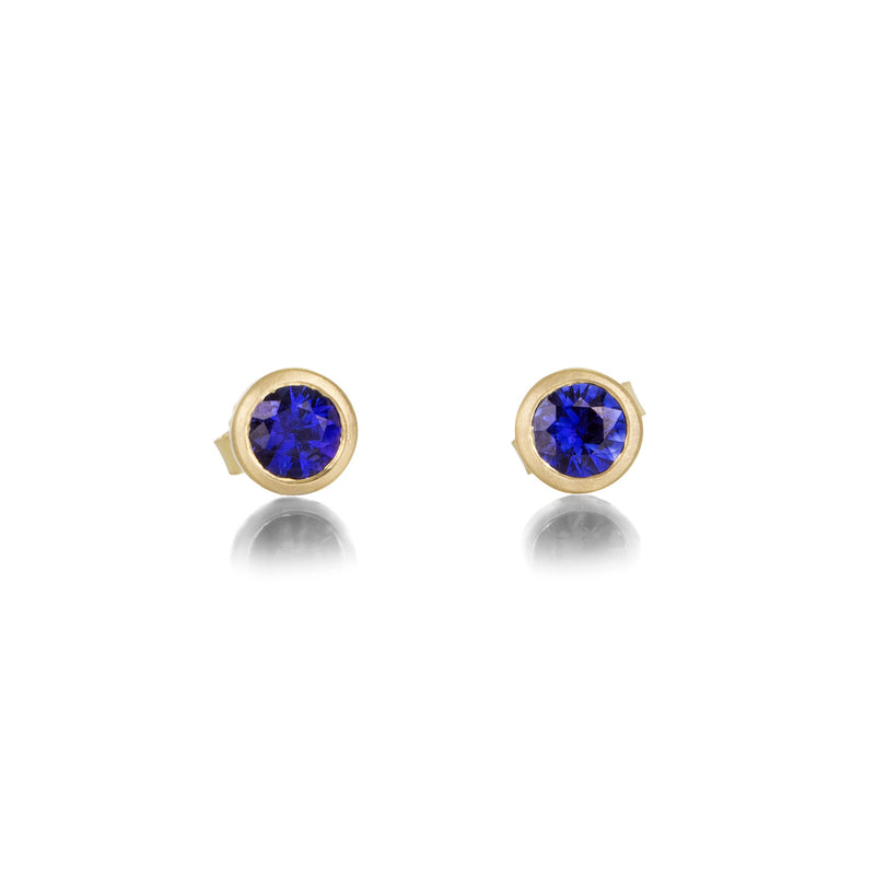 Marian Maurer Teeny Blue Sapphire Studs | Quadrum Gallery