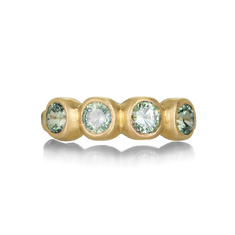 Marian Maurer 4mm Light Green Sapphire Porch Skimmer Band | Quadrum Gallery