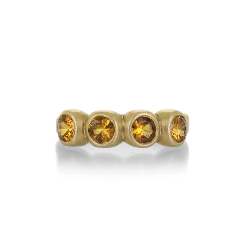 Marian Maurer Light Orange Sapphire Porch Skimmer Band Ring | Quadrum Gallery